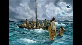 Yesus menolong Petrus 
