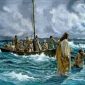 Yesus menolong Petrus 