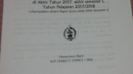 Cover dan buku laporan Kepsek