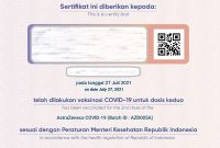 Sertifikat/Kartu Vaksin Online