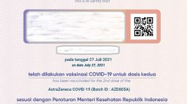 Sertifikat/Kartu Vaksin Online