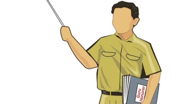 Ilustrasi guru honorer 