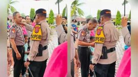 Kenaikan pangkat anggota Polres Kupang di penghujung tahun 2025.