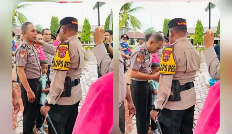 Kenaikan pangkat anggota Polres Kupang di penghujung tahun 2025.