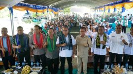 Gubernur NTT bersama Forkopimda NTT dan Bupati Kupang hadiri acara virtual deklarasi Swasembada Pangan Nasional.