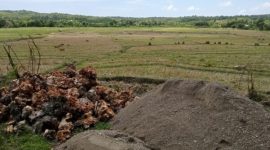 Proyek irigasi yang dikerjakan PT Adhi Karya di Kabupaten Rote Ndao, NTT.