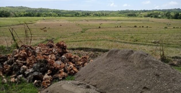 Proyek irigasi yang dikerjakan PT Adhi Karya di Kabupaten Rote Ndao, NTT.