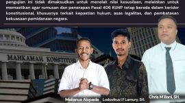 Tiga putra NTT yang melakukan gugatan ke Mahkamah Konstitusi.