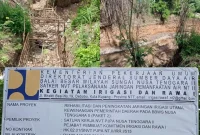 Proyek milik Kementerian PUPR di Kabupaten Belu, Nusa Tenggara Timur.