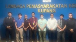 Frangky Agogo dibawa ke Lembaga Pemasyarakatan Kupang.