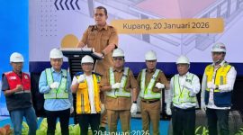 Ground breaking Sekolah Rakyat di Desa Oelnasi, Kabupaten Kupang.
