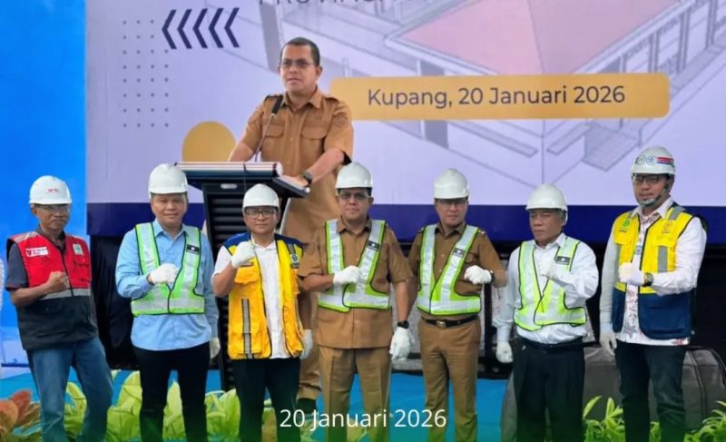 Ground breaking Sekolah Rakyat di Desa Oelnasi, Kabupaten Kupang.