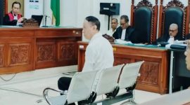 JPU hadirkan Chris Liyanto sebagai saksi dalam sidang tindak pidana korupsi di Pengadilan Tipikor Kupang.