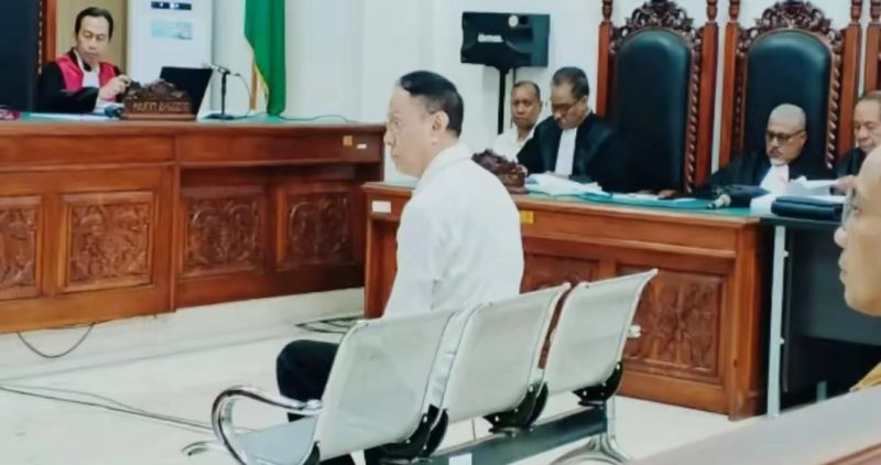 JPU hadirkan Chris Liyanto sebagai saksi dalam sidang tindak pidana korupsi di Pengadilan Tipikor Kupang.