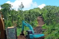 Alat berat sudah mulai beraktifitas di lokasi proyek 