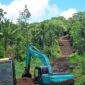 Alat berat sudah mulai beraktifitas di lokasi proyek 