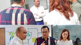 Ketua Fraksi Nasdem DPR RI, Dr. Viktor Bungtilu Laiskodat melihat langsung fasilitas produksi PT Beta Moringa Indonesia di Kupang.