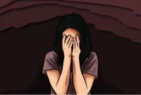 Ilustrasi perempuan sebagai korban kekerasan seksual 