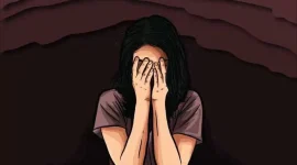 Ilustrasi perempuan sebagai korban kekerasan seksual 