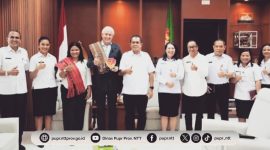 Gubernur NTT didampingi Kadis PUPR NTT menerima audiens CEO/Co-founder NIHI Sumba, James McBride.