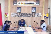 Kadis PUPR NTT, Benyamin Nahak pimpin rapat bersama Inspektorat guna mengawal program pembangunan 3 juta rumah.