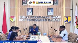 Kadis PUPR NTT, Benyamin Nahak pimpin rapat bersama Inspektorat guna mengawal program pembangunan 3 juta rumah.