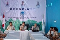 Rapat internal Himpunan Pengusaha Peternak Sapi dan Kerbau Provinsi Nusa Tenggara Timur (HP2SK NTT).