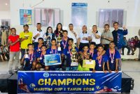 Tim Voli Putra SMPN 1 Fatuleu Tengah juara Maritim Cup 1.