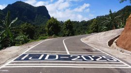 Ruas Jalan Mauponggo–Ngera–Puuwada, Kabupaten Nagekeo, Provinsi NTT.