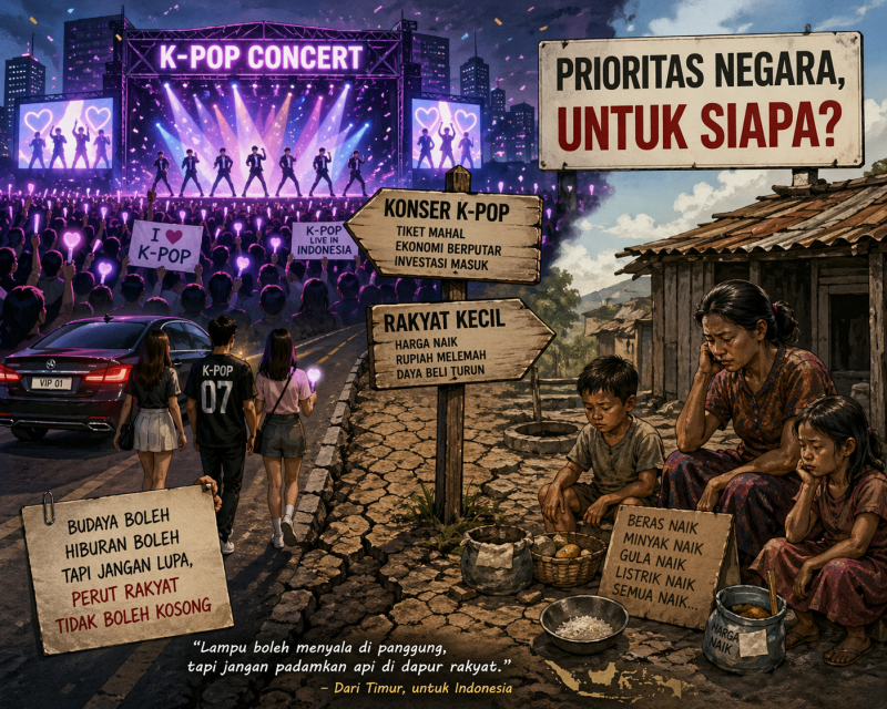 ilustrasi: ChatGPT; situasi sosial kemasyarakatan