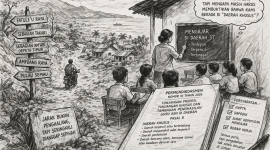 ilustrasi daerah 3T Kab Kupang; Gambar oleh ChatGPT