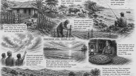 Deskripsi Kearifan Lokal masyarakat Amfoang; Gbr: Ilustrasi oleh ChatGPT