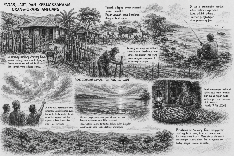 Deskripsi Kearifan Lokal masyarakat Amfoang; Gbr: Ilustrasi oleh ChatGPT