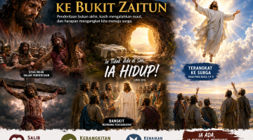 Gbr Ilustrasi oleh ChatGPT; Yesus: Masa Sengsara, Kematian, Kebangkitan, Penampakan dan Kenaikan ke Surga