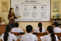 Gbr ilustrasi: ChatGPT; materi ajar bahasa