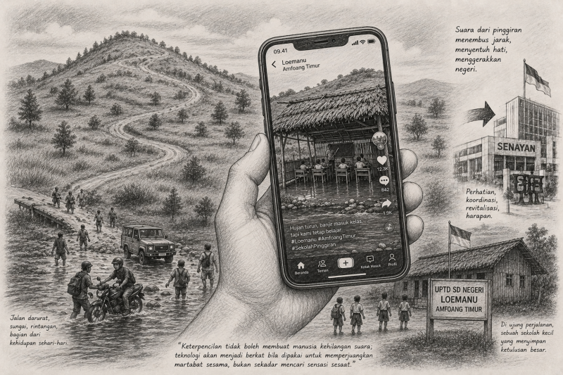 Ilustrasi konteks lokus ke Amfoang Timur; Gbr: AI ChatGPT 
