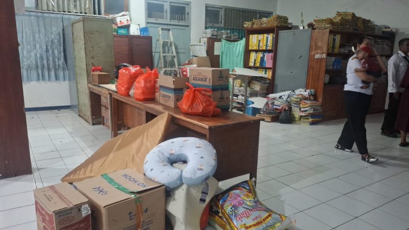 Tempat penampungan sementara bagi penghuni Panti Asuhan Holy Angel.