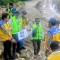 Nampak Kepala BPJN NTT sedang melihat langsung kondisi titik longsor di jalur Timor Raya, Nusa Tenggara Timur.