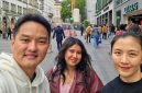 Ketua KADIN NTT, Bobby Lianto, Intan Riwu dan Yuliana Nesia Angelina di Kota Munich, Jerman.
