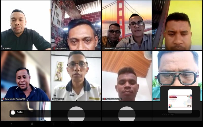 Rapat internal perdana LBH GAMKI NTT.
