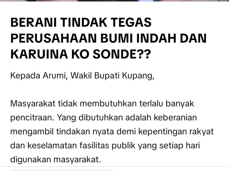 Inilah narasi sesat yang diposting oleh akun tiktok Nobita Irmadewi Silvester.