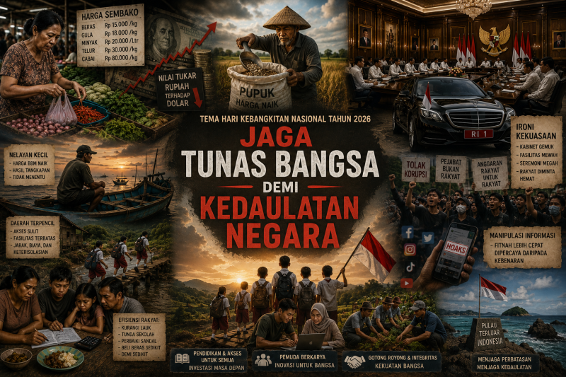 kira-kira demikian kondisi sosial-ekonomi bangsa saat ini; Ilustrasi: AI