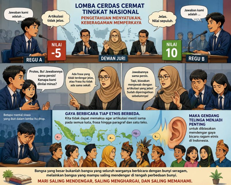 ilustrasi AI; suasana LCC 4 Pilar Kebangsaan