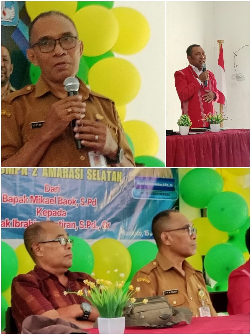 Pisah-Sambut Kepala Sekolah; ft; Roni