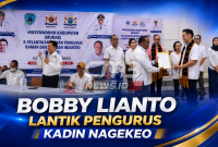Pelantikan pengurus KADIN Kabupaten Nagekeo, Provinsi NTT.