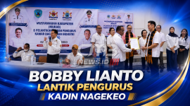 Pelantikan pengurus KADIN Kabupaten Nagekeo, Provinsi NTT.
