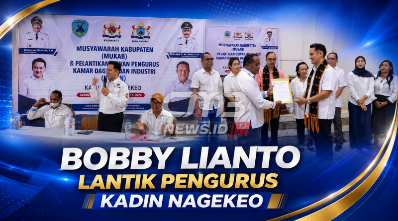 Pelantikan pengurus KADIN Kabupaten Nagekeo, Provinsi NTT.