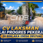 Proses pemadatan tanah sertu di Binlaka.
