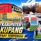 Nampak depan GOR Kabupaten Kupang dan saat peresmian oleh Bupati Kupang Korinus Masneno