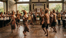 Gambar Ilustrasi oleh AI; Tarian dalam liturgi ibadah